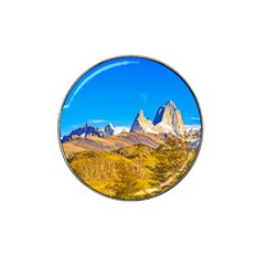 Snowy Andes Mountains, El Chalten, Argentina Hat Clip Ball Marker (4 Pack) by dflcprints