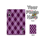 Plaid pattern Playing Cards 54 (Mini)  Front - Club7