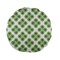 Floral Collage Pattern Standard 15  Premium Round Cushions by dflcprints