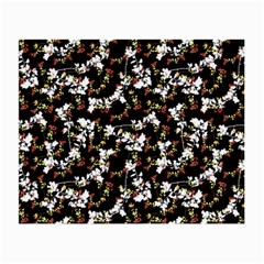 Dark Chinoiserie Floral Collage Pattern Small Glasses Cloth (2-side) by dflcprints