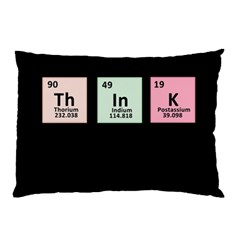 Think - Chemistry Pillow Case (two Sides) by Valentinaart