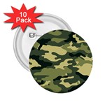 Camouflage Camo Pattern 2.25  Buttons (10 pack) 