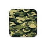 Camouflage Camo Pattern Rubber Coaster (Square) 