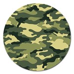 Camouflage Camo Pattern Magnet 5  (Round)