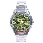 Camouflage Camo Pattern Stainless Steel Analogue Watch