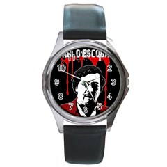 Pablo Escobar  Round Metal Watch by Valentinaart