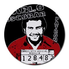 Pablo Escobar Round Mousepads by Valentinaart