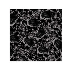 Skulls Pattern Small Satin Scarf (square)