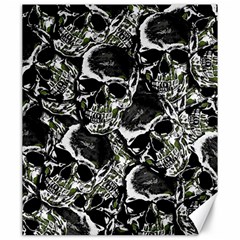 Skulls Pattern Canvas 20  X 24   by ValentinaDesign