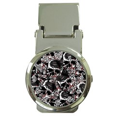 Skulls Pattern Money Clip Watches by ValentinaDesign