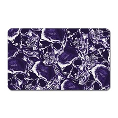 Skull Pattern Magnet (rectangular) by ValentinaDesign