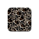 Skull pattern Rubber Coaster (Square) 