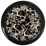 Skull pattern Wall Clocks (Black)