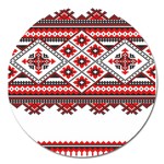 Consecutive Knitting Patterns Vector Magnet 5  (Round)