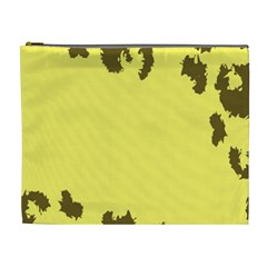 Banner Polkadot Yellow Grey Spot Cosmetic Bag (xl) by Mariart