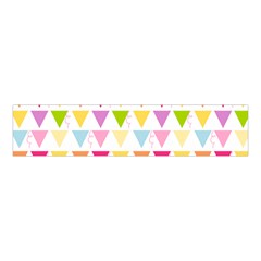 Bunting Triangle Color Rainbow Velvet Scrunchie by Mariart