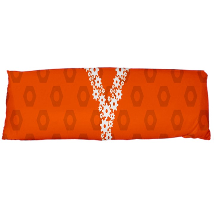 Iron Orange Y Combinator Gears Body Pillow Case (Dakimakura)