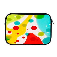 Polkadot Color Rainbow Red Blue Yellow Green Apple Macbook Pro 17  Zipper Case by Mariart