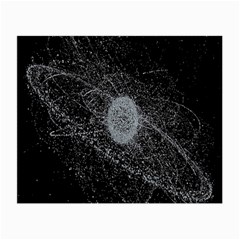 Space X Circle Line Black Small Glasses Cloth by Mariart