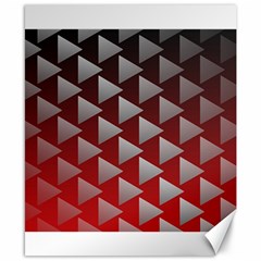 Netflix Play Button Pattern Canvas 8  X 10  by Nexatart