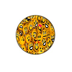 Smileys Linus Face Mask Cute Yellow Hat Clip Ball Marker (10 Pack) by Mariart