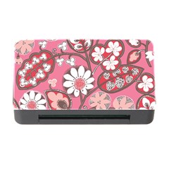 Pink Flower Pattern Memory Card Reader With Cf by Nexatart