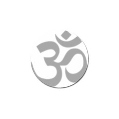 Hindu Om Symbol (light Gray) Golf Ball Marker by abbeyz71