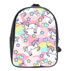 Unicorn Rainbow School Bags (xl)  by Nexatart