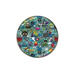 Colorful Drawings Pattern Hat Clip Ball Marker