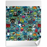 Colorful Drawings Pattern Canvas 12  x 16  