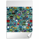 Colorful Drawings Pattern Canvas 12  x 18  