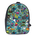 Colorful Drawings Pattern School Bags(Large) 