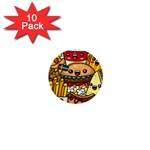 Cute Food Wallpaper Picture 1  Mini Buttons (10 pack)  Front