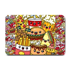 Cute Food Wallpaper Picture Small Doormat  by Nexatart