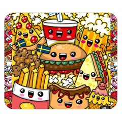 Cute Food Wallpaper Picture Double Sided Flano Blanket (small)  by Nexatart