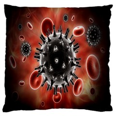 Cancel Cells Broken Bacteria Virus Bold Standard Flano Cushion Case (two Sides) by Mariart