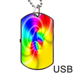 Complex Orange Red Pink Hole Yellow Green Blue Dog Tag Usb Flash (one Side) by Mariart