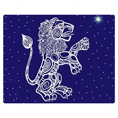 Leo Zodiac Star Double Sided Flano Blanket (medium) 