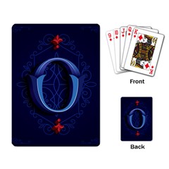 Marquis Love Dope Lettering Blue Red Alphabet O Playing Card