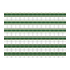 Plaid Line Green Line Horizontal Double Sided Flano Blanket (mini)  by Mariart
