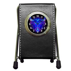 Sign Taurus Zodiac Pen Holder Desk Clocks by Mariart