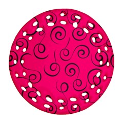 Pattern Round Filigree Ornament (two Sides)