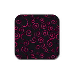 Pattern Rubber Square Coaster (4 Pack) 
