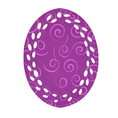 Pattern Oval Filigree Ornament (two Sides) by ValentinaDesign