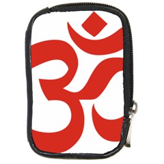 Hindu Om Symbol (red) Compact Camera Cases by abbeyz71