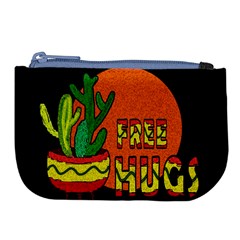 Cactus - Free Hugs Large Coin Purse by Valentinaart