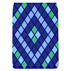 Blue Diamonds Green Grey Plaid Line Chevron Flap Covers (s)  by Mariart