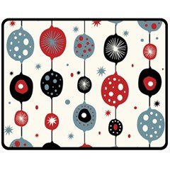 Retro Ornament Pattern Fleece Blanket (medium) 