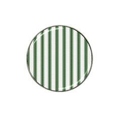 Plaid Line Green Line Vertical Hat Clip Ball Marker (4 Pack) by Mariart