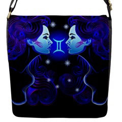Sign Gemini Zodiac Flap Messenger Bag (s) by Mariart